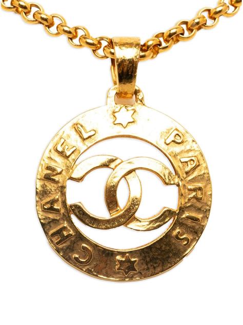 chanel pre owned cc necklace